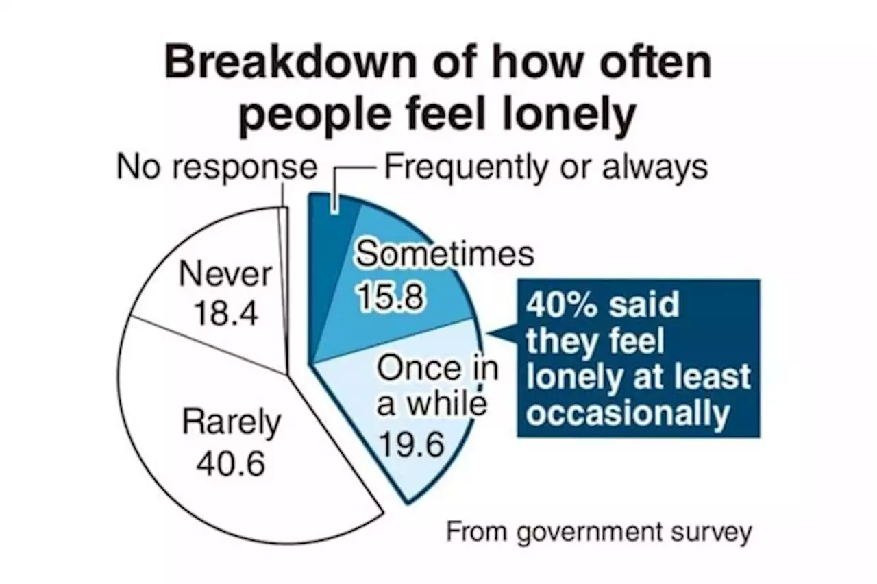 40％ of people in Japan feel lonely, survey says