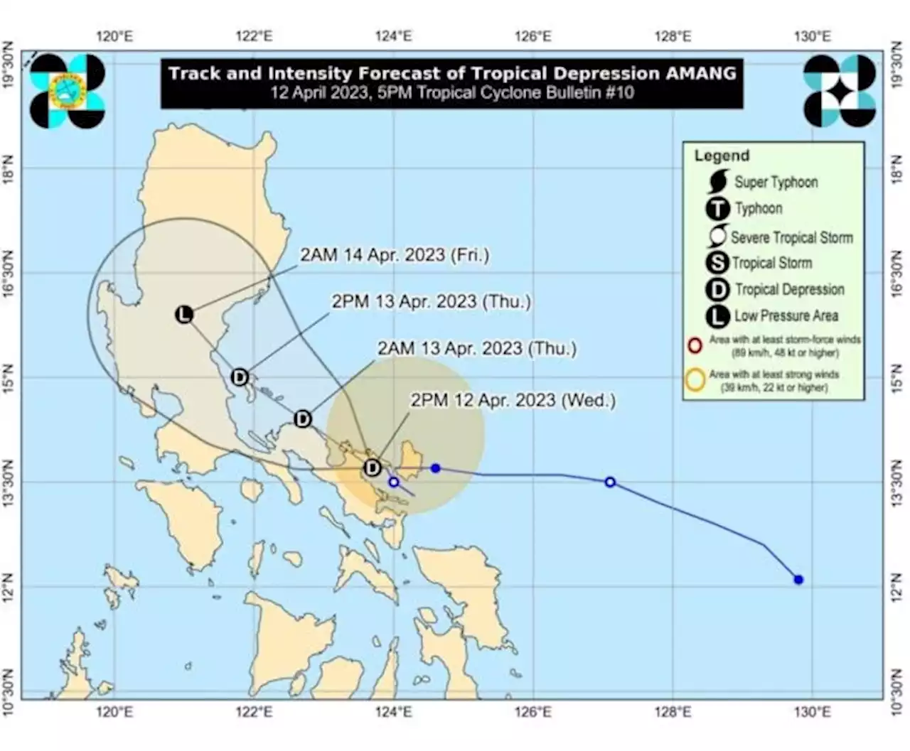 OCD raises highest response protocol in areas expected to be hit by TD Amang