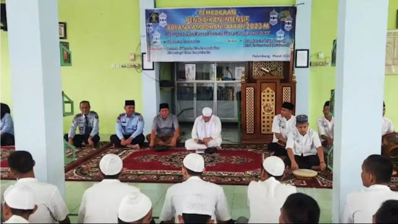 210 Anak Didik Pemasyarakatan LPKA Palembang Kemenkumham Sumsel Ikuti Pesantren Kilat Ramadhan