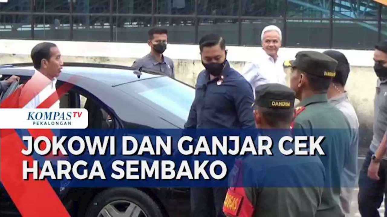 Joko Widodo dan Ganjar Pranowo Turun ke Pasar Legi Cek Harga Sembako