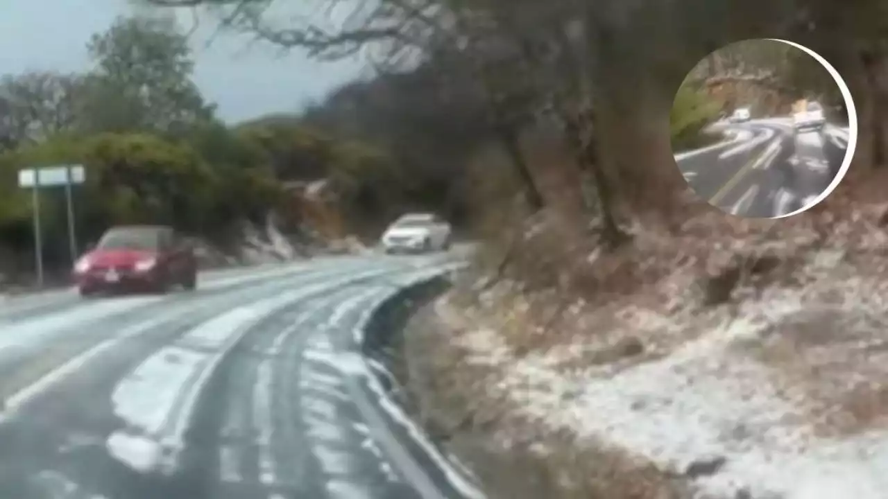 Cayó granizo en la Sierra de Santa Rosa