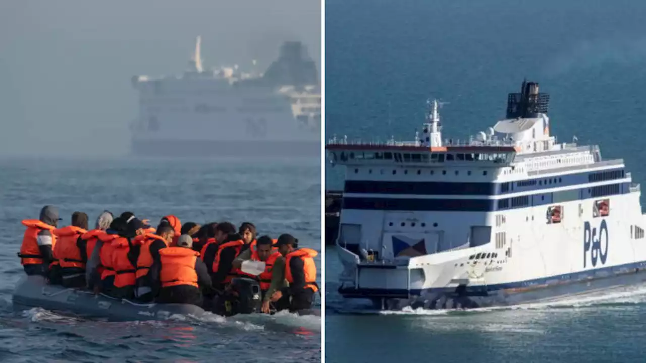 French warship 'ordered ferry to move aside' so it could take 90 Channel migrants to the UK in 'dangerous' incident