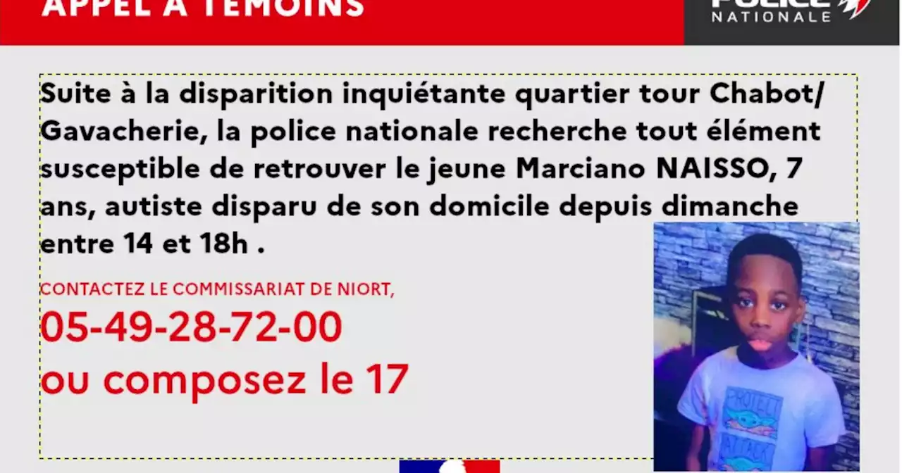 Deux-Sèvres : l'inquiétante disparition d'un enfant autiste âgé de 7 ans