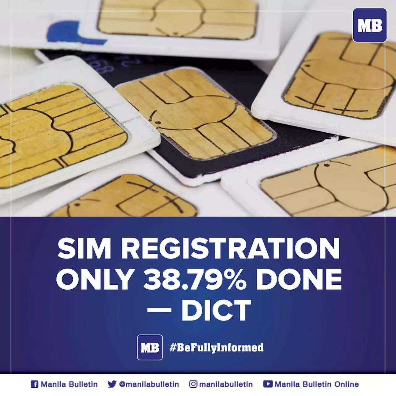 SIM Registration only 38.79% done — DICT