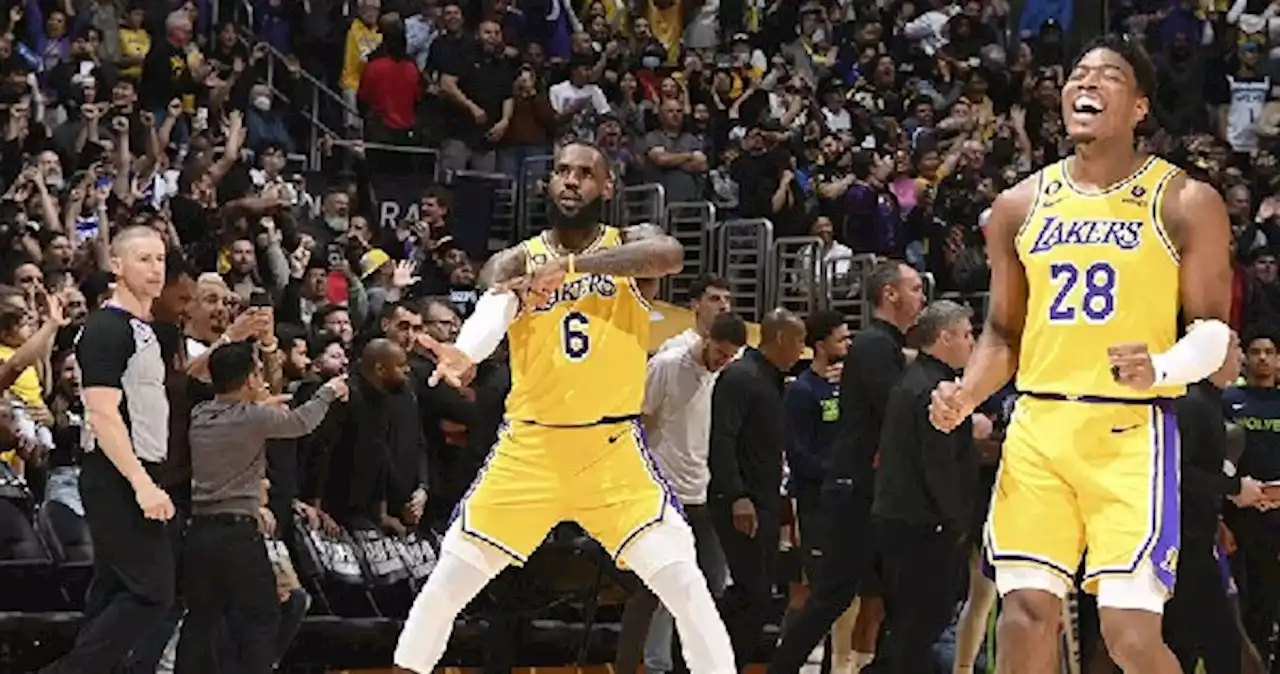 Lakers avanza a los Playoffs tras sufrida victoria vs Timberwolves