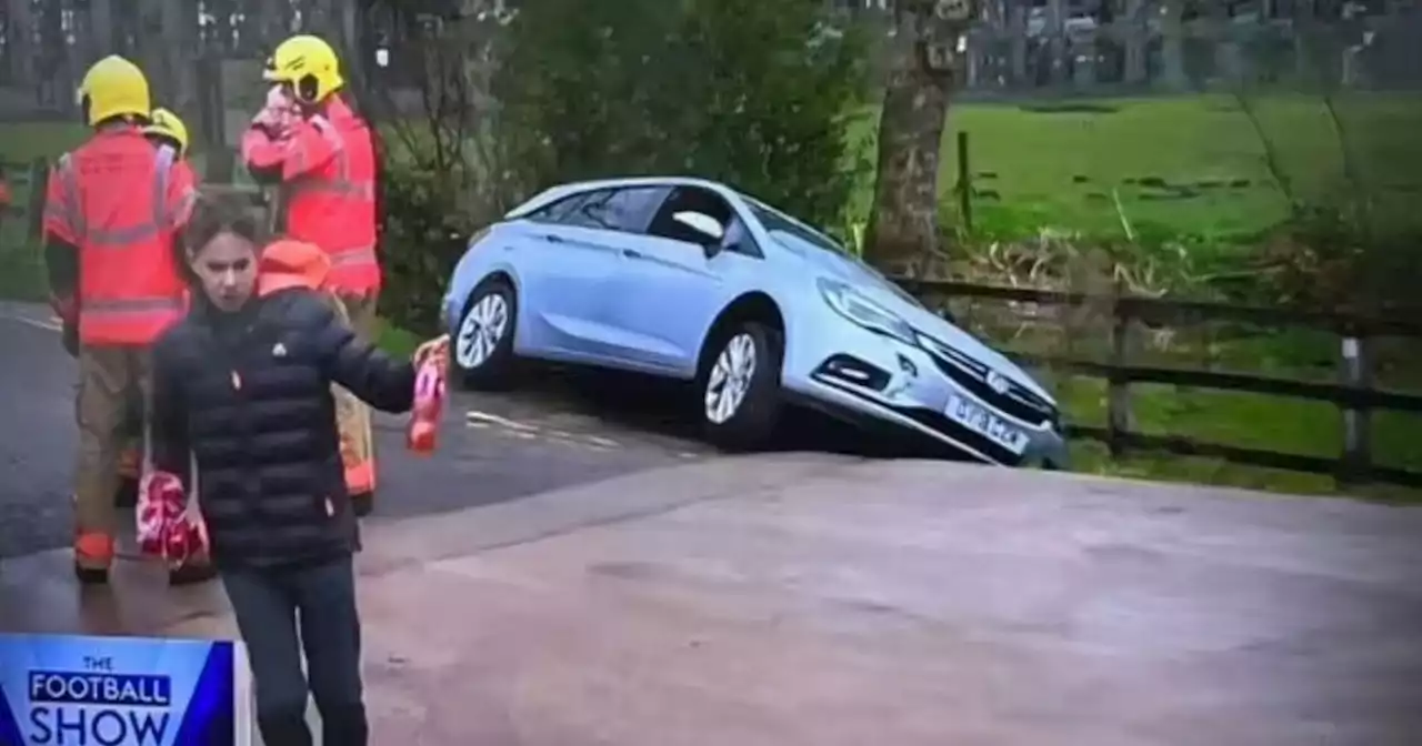 'Chaos' outside Manchester United's Carrington ground after car crash