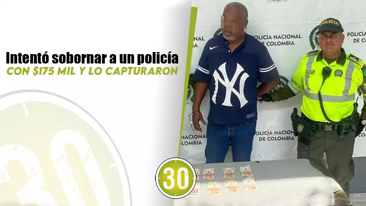 [VIDEO] Taxista intentó sobornar a un policía con $175 mil y lo capturaron | Minuto30