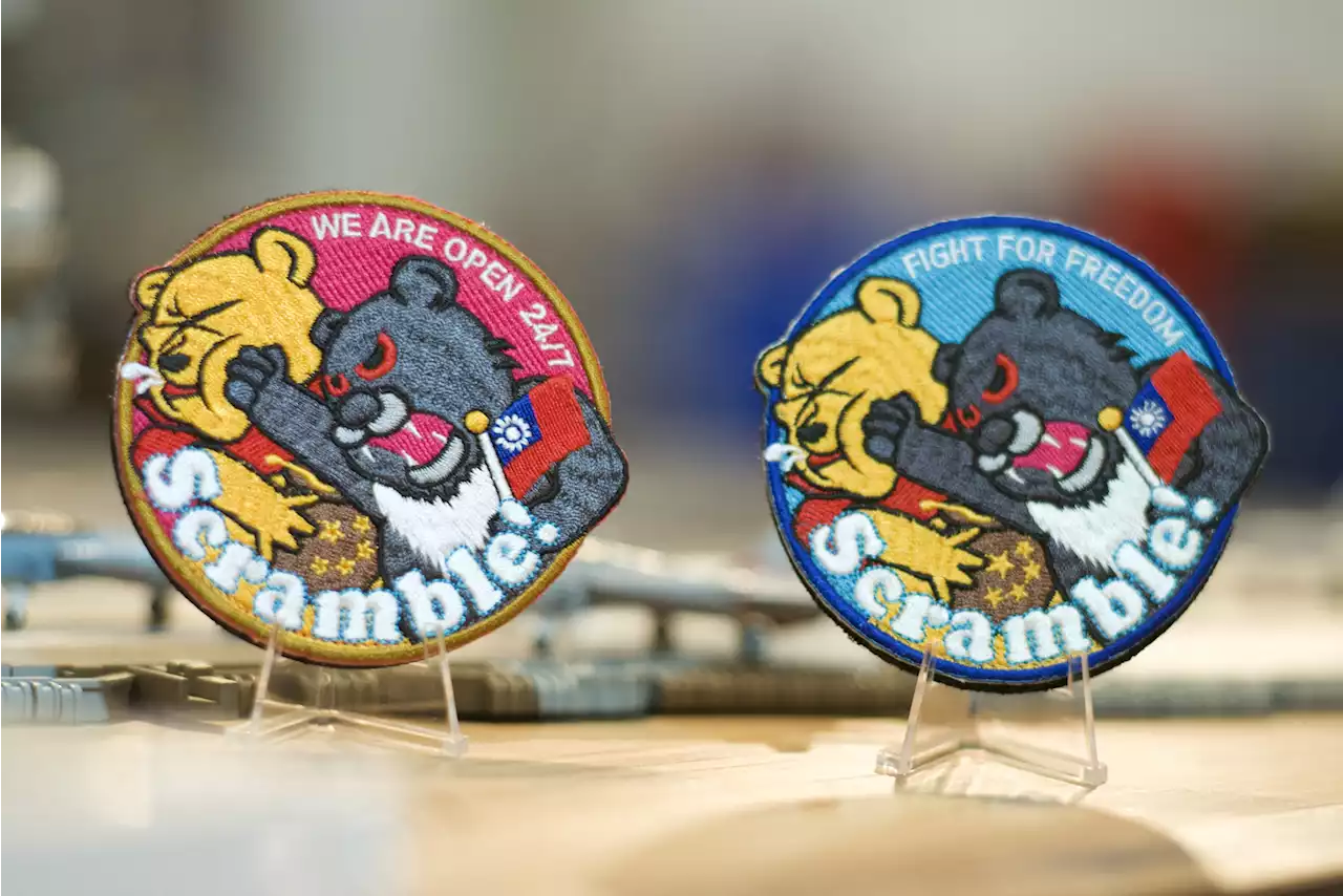 Taiwan pilot wears patch punching Winnie-the-Pooh during China drills