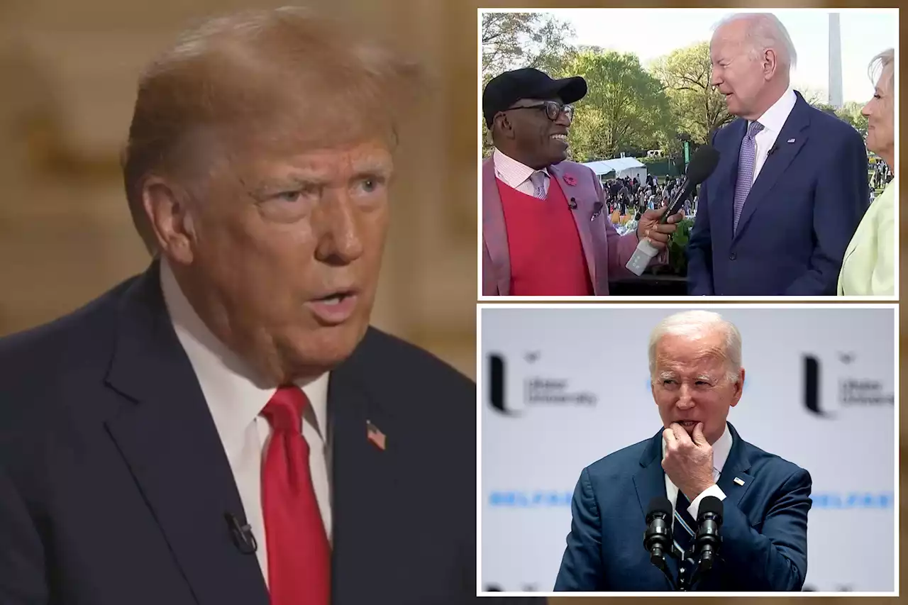 Trump says ‘something wrong’ with Biden in first post-arrest interview