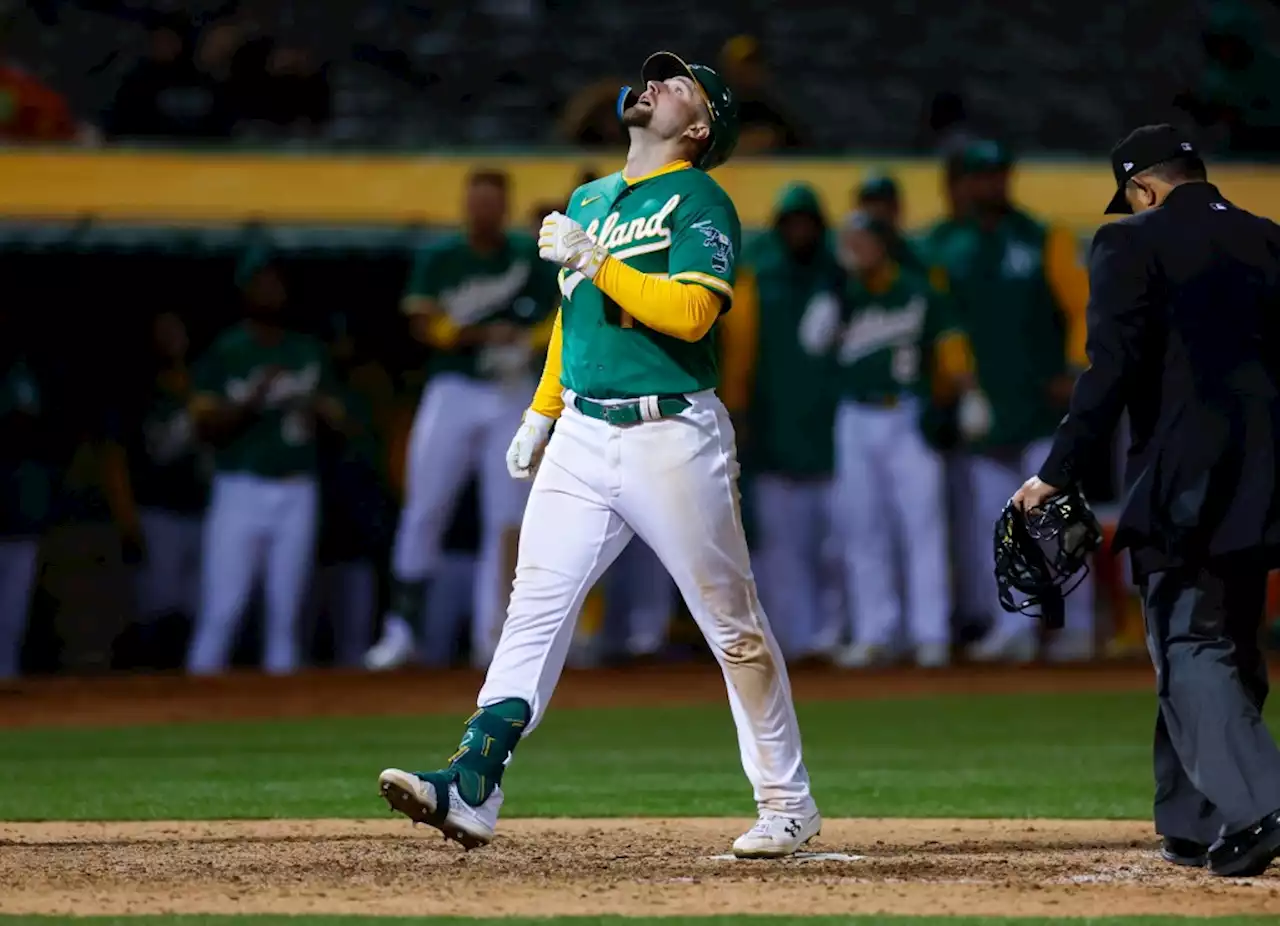 A’s slugger Seth Brown will be out 4-6 weeks with oblique strain