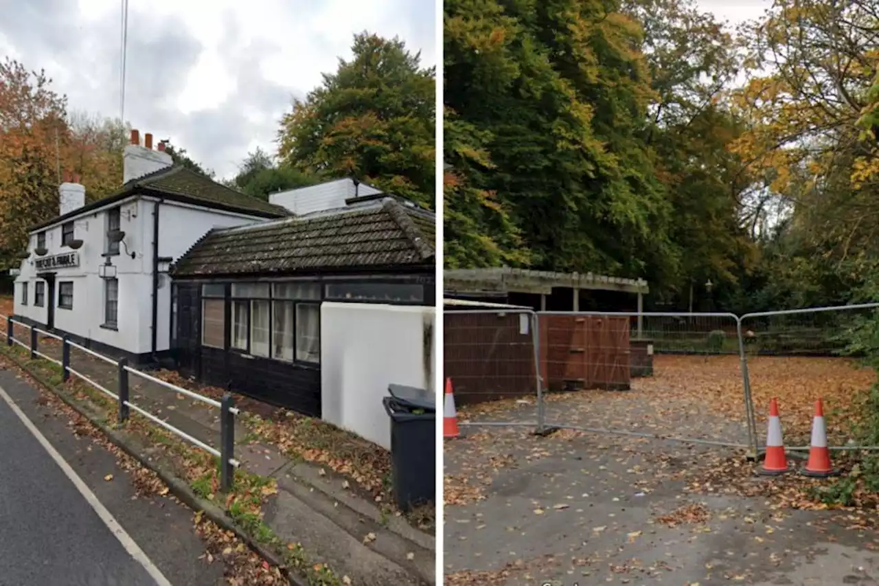 Plans to turn derelict pub and beer garden into eight homes