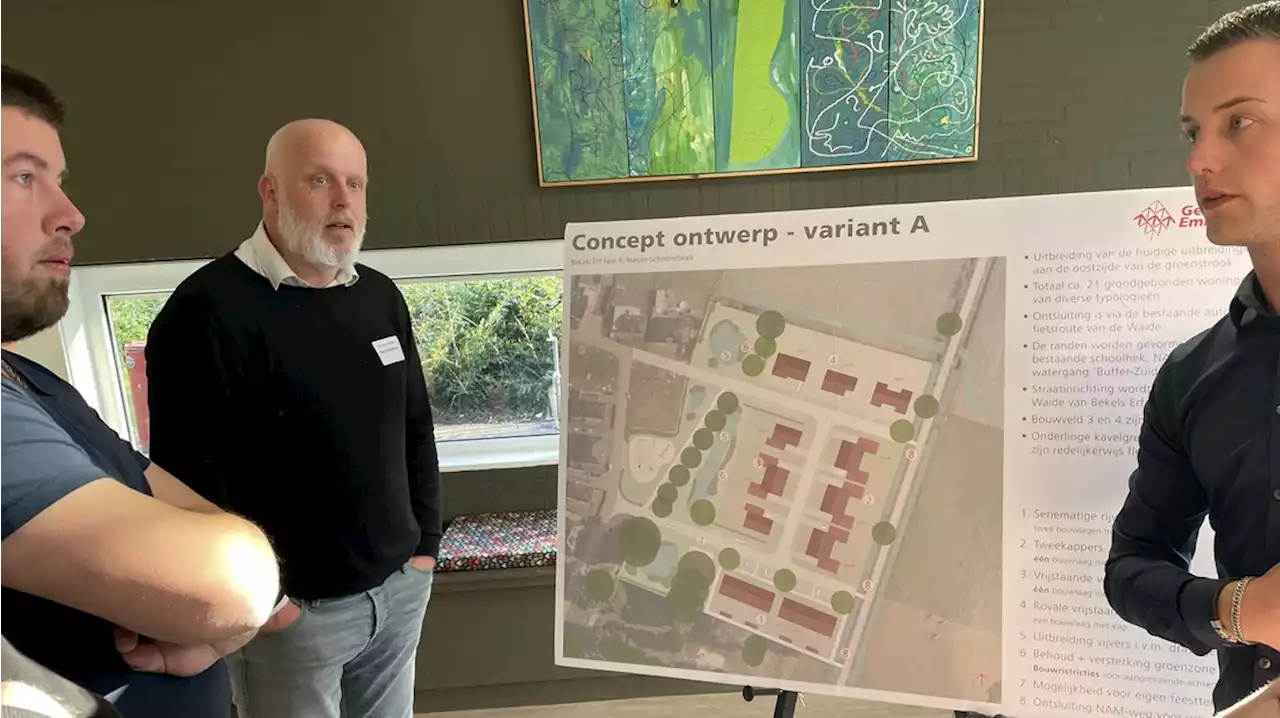 Plan voor 21 woningen op plan Bekels Erf in Nieuw-Schoonebeek