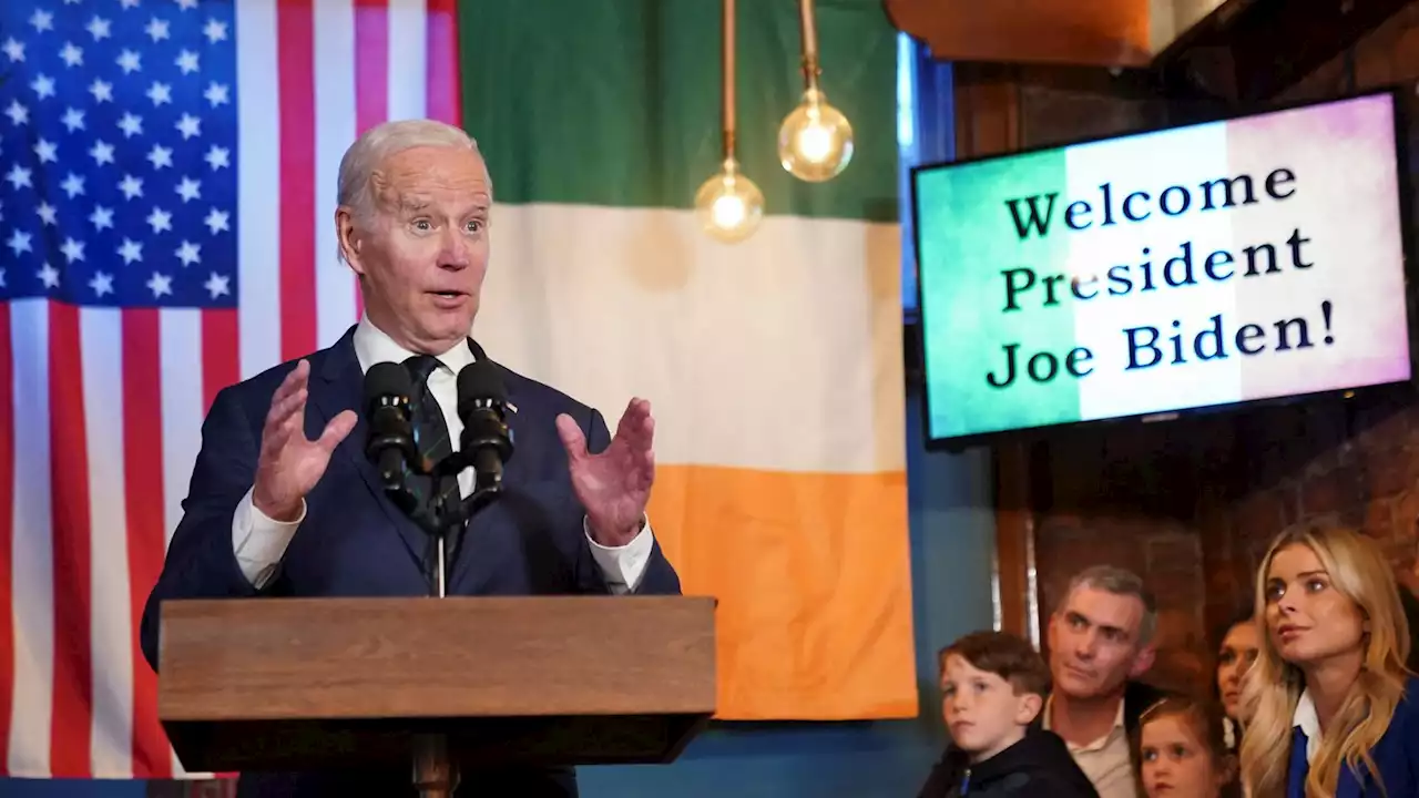 Joe Biden visit latest: US president gives speech in pub - after DUP responds to his carefully worded plea