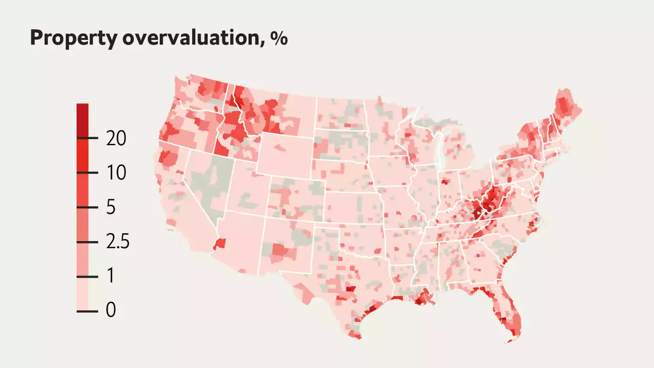 Accounting for flood risk would lower American house prices by $187bn