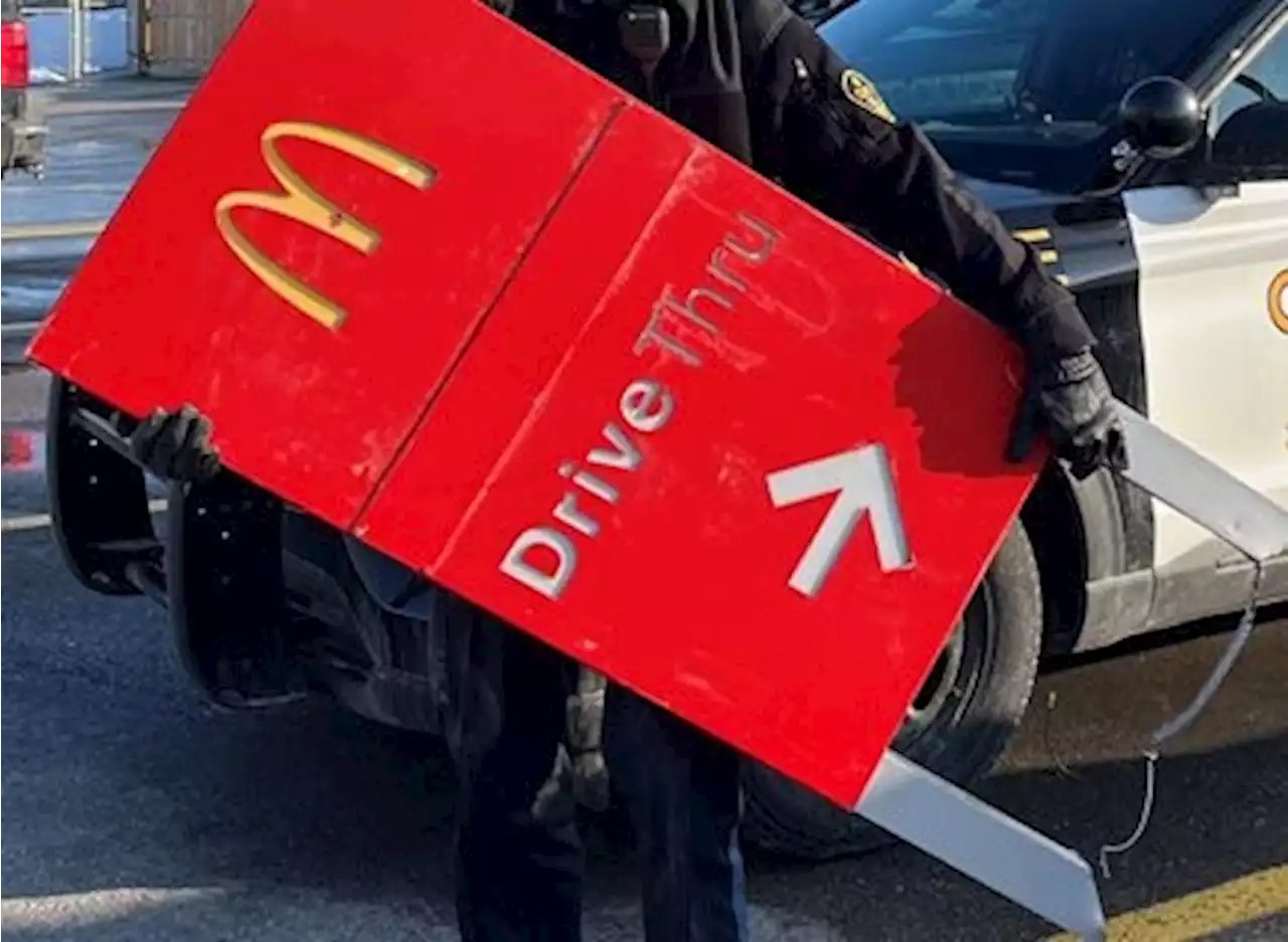 Was it the Hamburglar? Stolen McDonald's sign found in ditched pickup