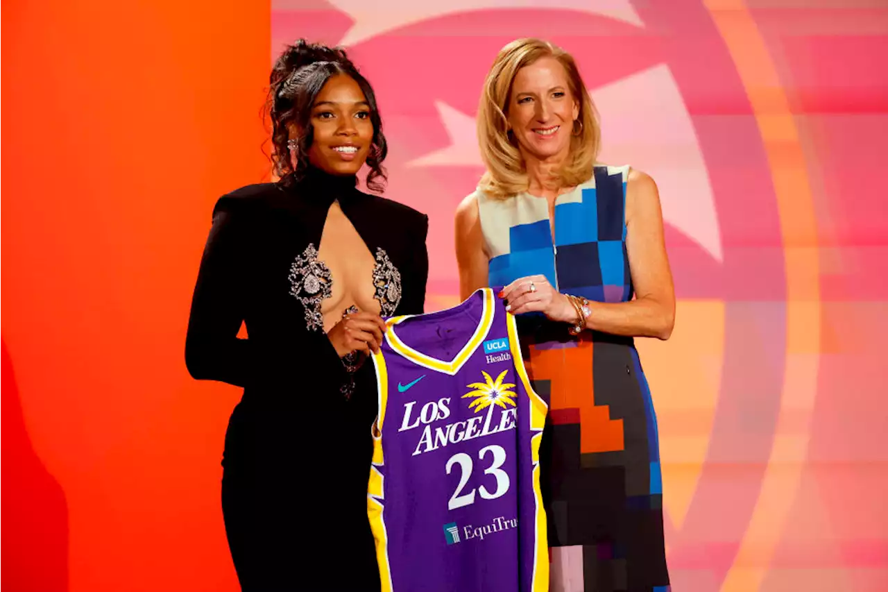 Zia Cooke Embraces Cutout Trend in Black Dress for WNBA Draft 2023