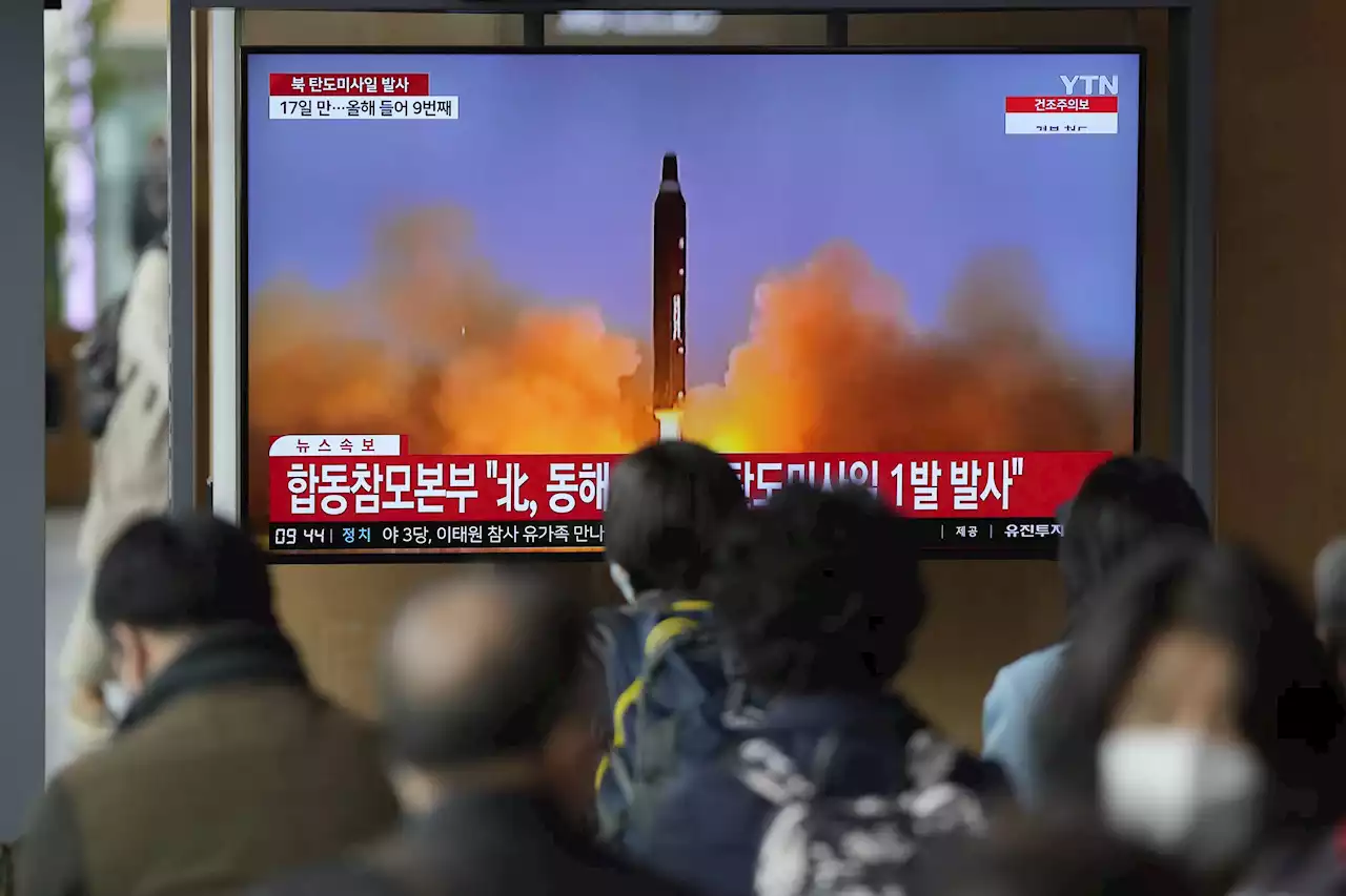 North fires ballistic missile into sea between Koreas, Japan