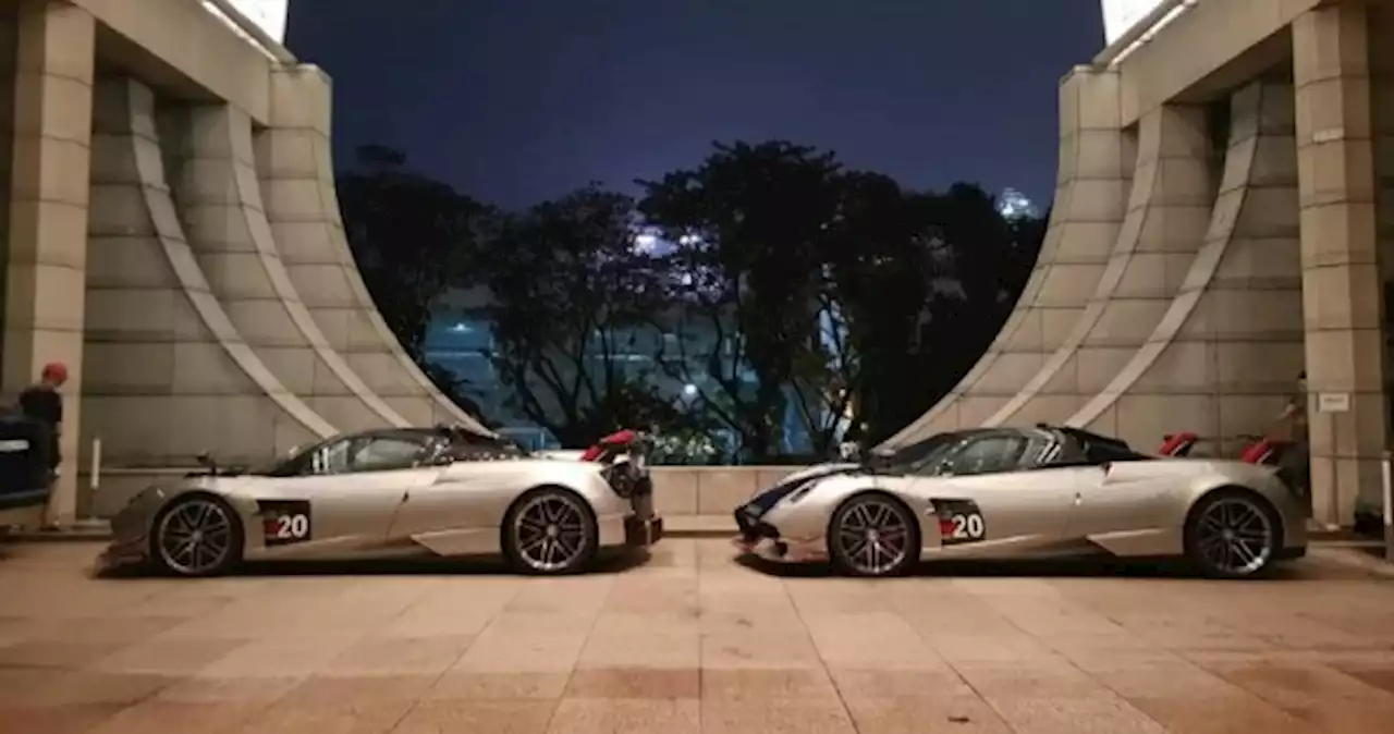 Super luxe $14 million Paganis spotted at The Ritz-Carlton set tongues wagging - here's why they were there