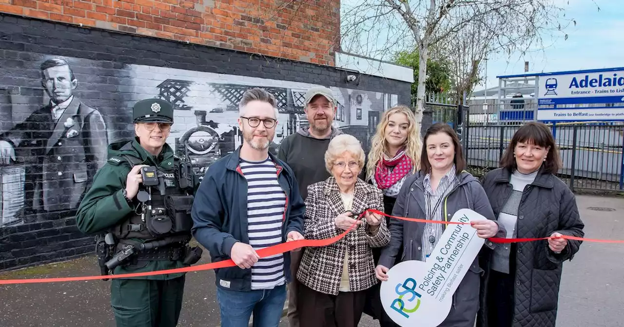 New mural unveiled at Belfast train station celebrating area's history