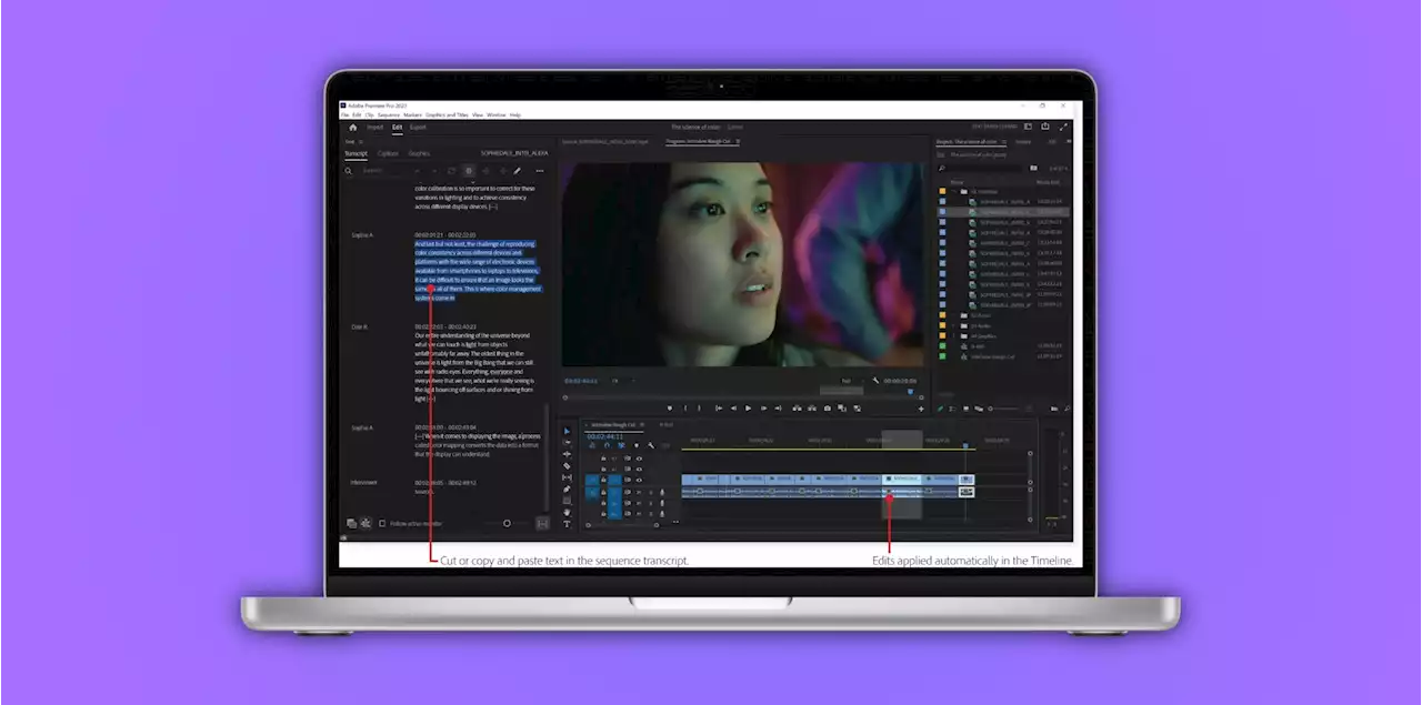 Adobe Premiere Pro adds new AI-powered text-based video editing