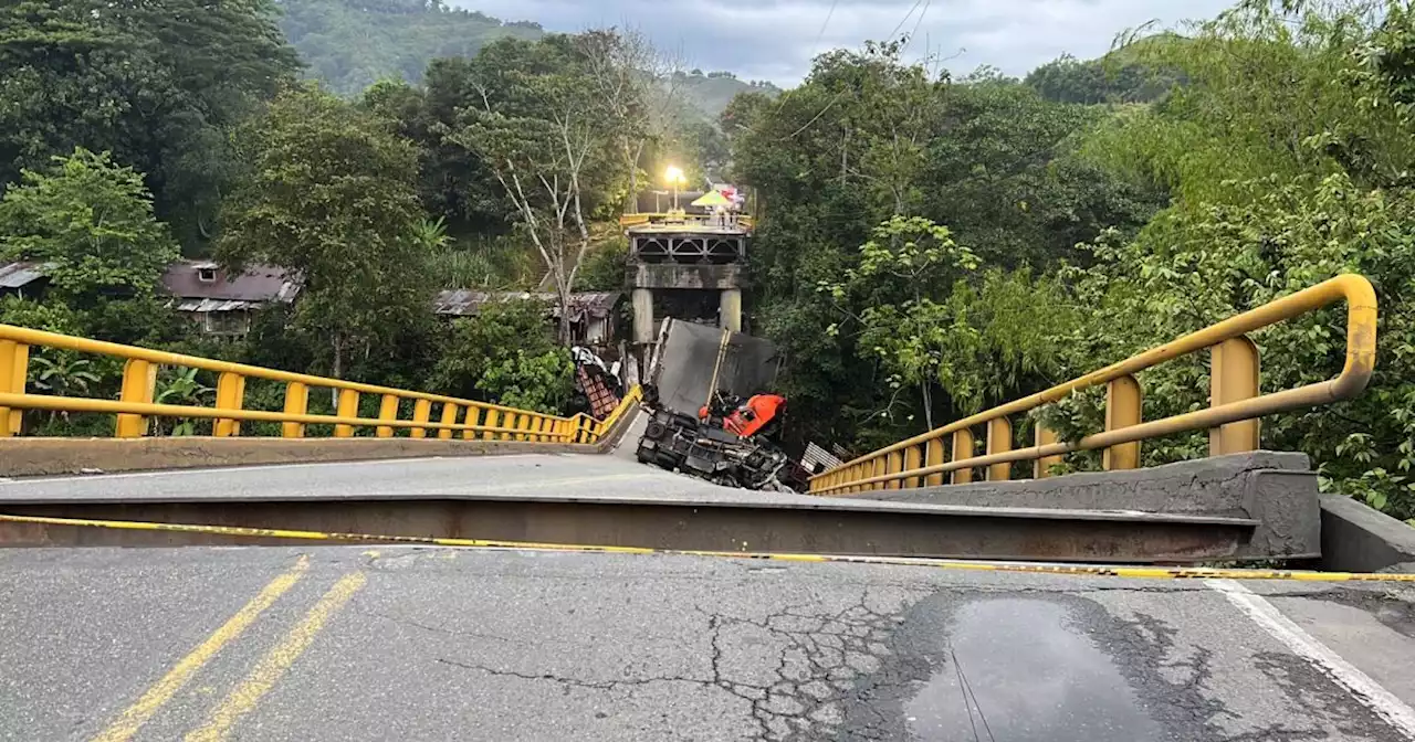 'Cuando no le toca a uno': impresionantes videos tras la caída del puente El Alambrado