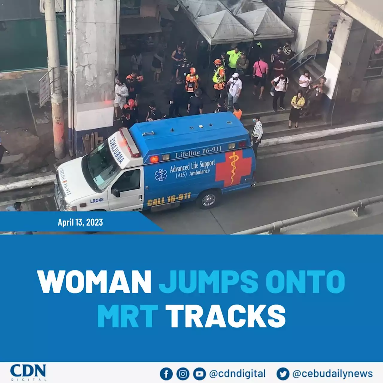 MRT-3 operations paused after passenger allegedly jumps onto tracks