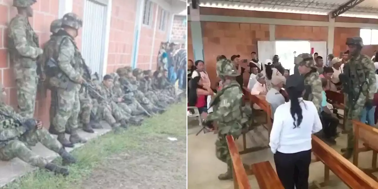 Liberan a los 15 militares retenidos por indígenas en Toribío, Cauca