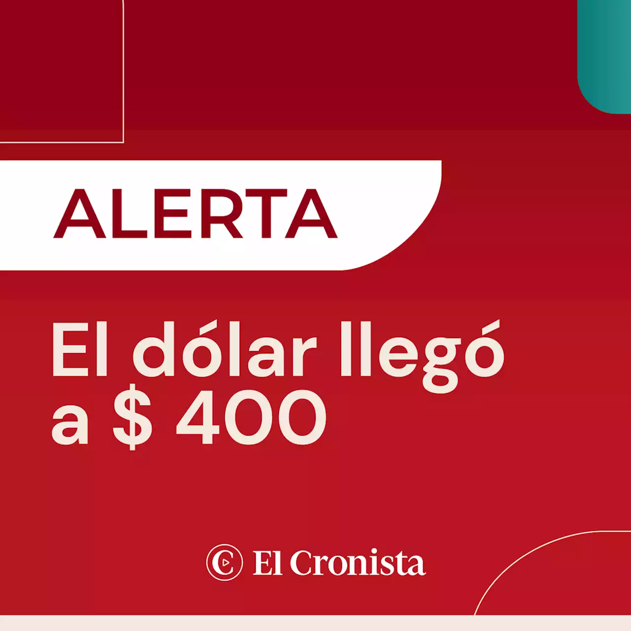 El d�lar blue se vende a $ 400 y alcanza un nuevo m�ximo nominal