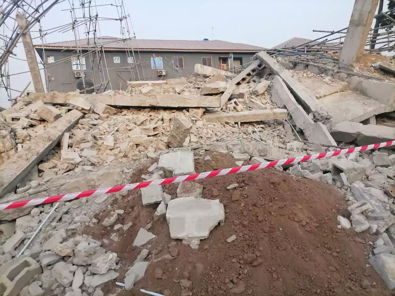 8-storey building collapses in Lagos' Banana Island