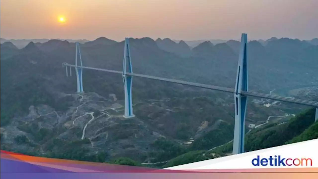 Megahnya Jembatan Pingtang China, Pernah Jadi yang Tertinggi di Dunia