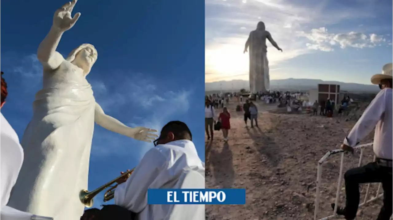 En fotos: así es el Cristo de la Paz, imponente escultura inaugurada en México