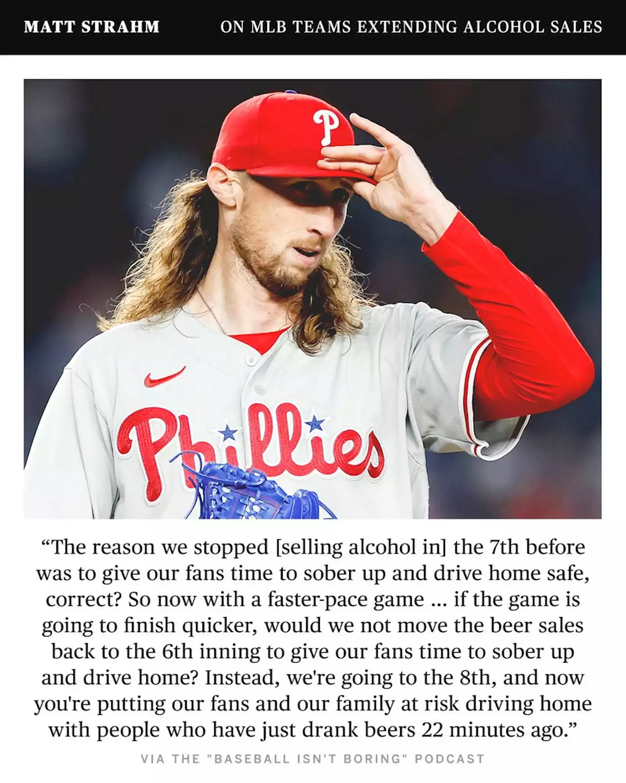 Phils LHP: Extended beer sales put fans 'at risk'