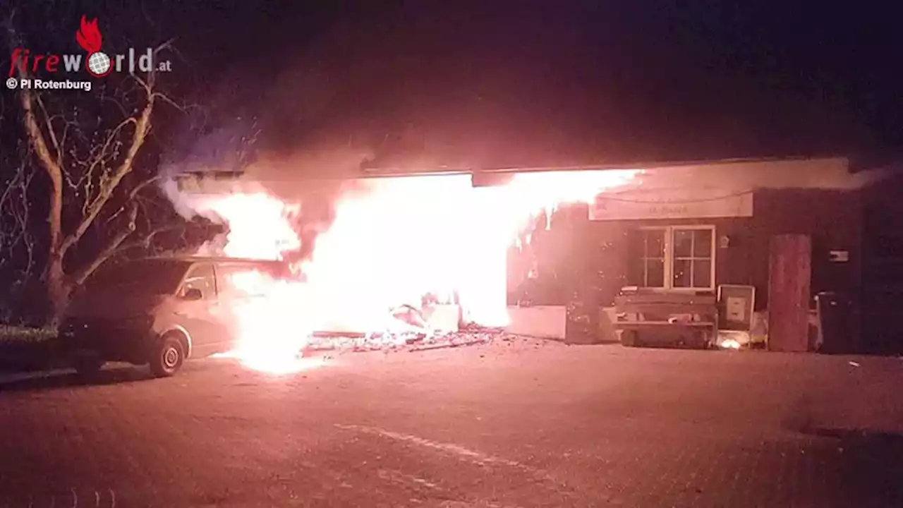 D: Feuer in der Steinofenbäckerei in Borchel