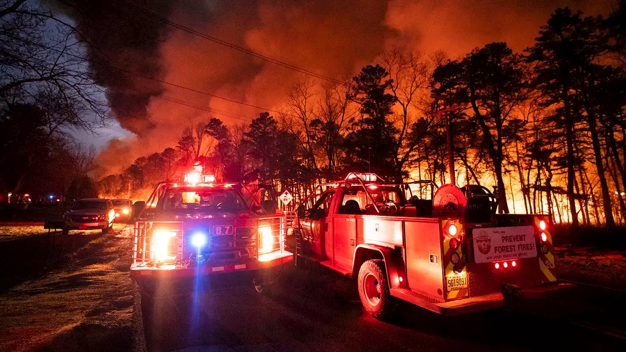 Extreme fire danger causes massive brush fires across New Jersey