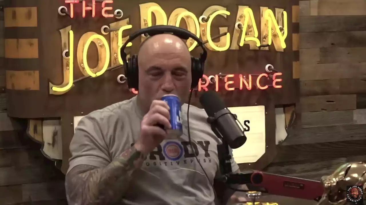 Joe Rogan drinks Bud Light as he laughs off partnership with 'goofy' Dylan Mulvaney: 'Who gives a s--t'