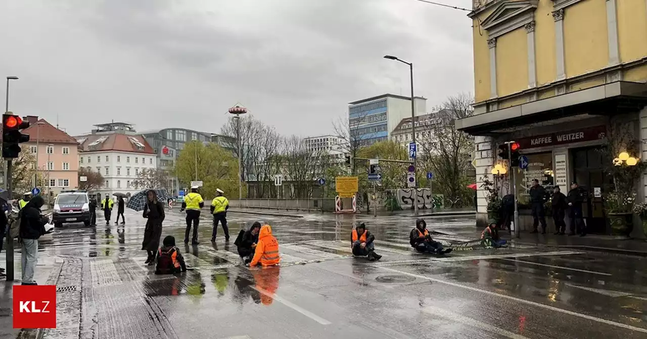 Letzte Generation: Grazer Klima-Proteste sorgen schon wieder für Straßenblockaden | Kleine Zeitung