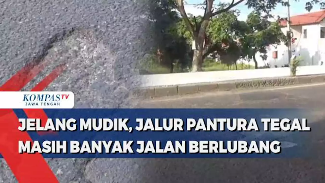 Jelang Mudik, Jalur Pantura Tegal Masih Banyak Jalan Berlubang