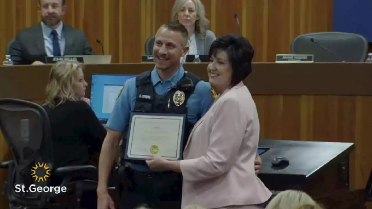 St. George Police sniper recognized as Officer of the Year for part in saving kidnapped child