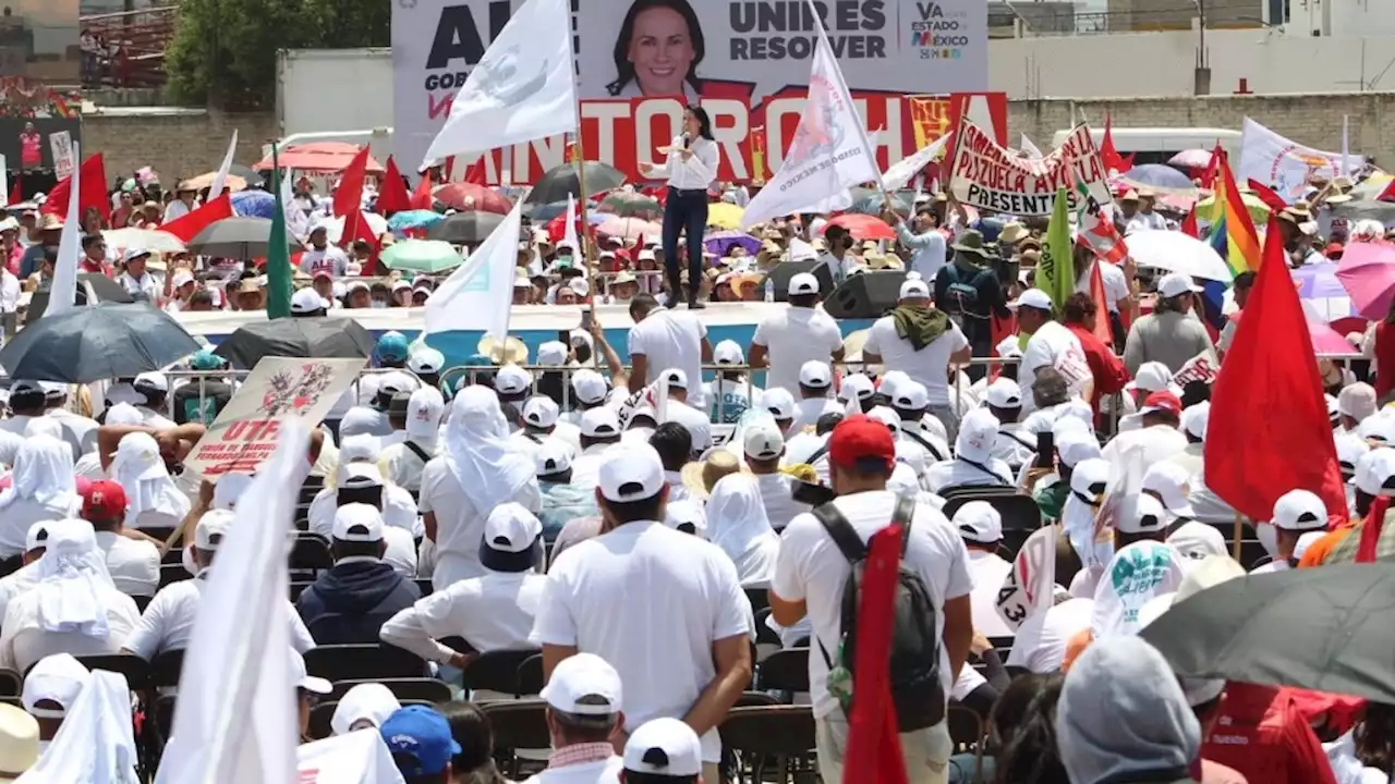 Antorchista herido durante evento de Alejandra del Moral en Ixtapaluca