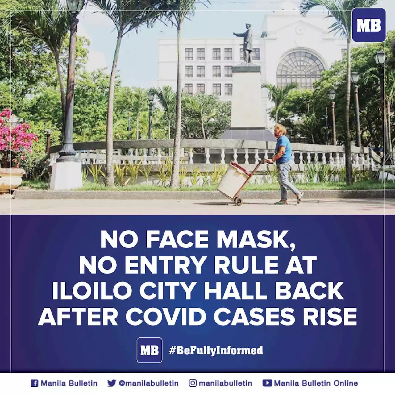 No face mask, no entry rule at Iloilo City Hall back after Covid cases rise