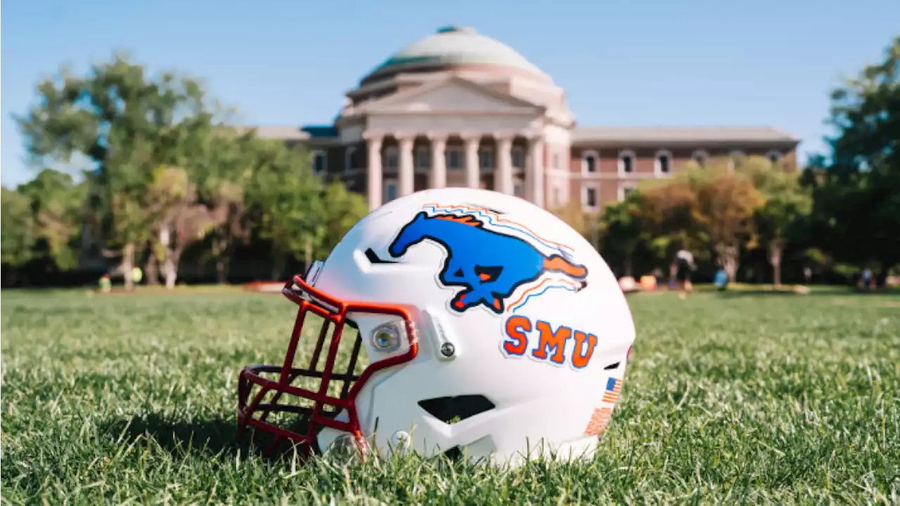 Children's Health Patient Designs New SMU Football Helmets