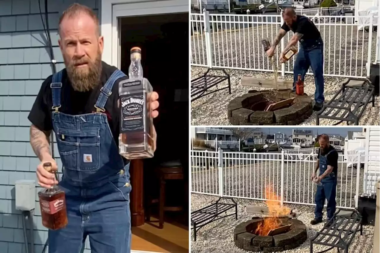 NJ man torches Jack Daniel’s merch over past partnership with drag queens