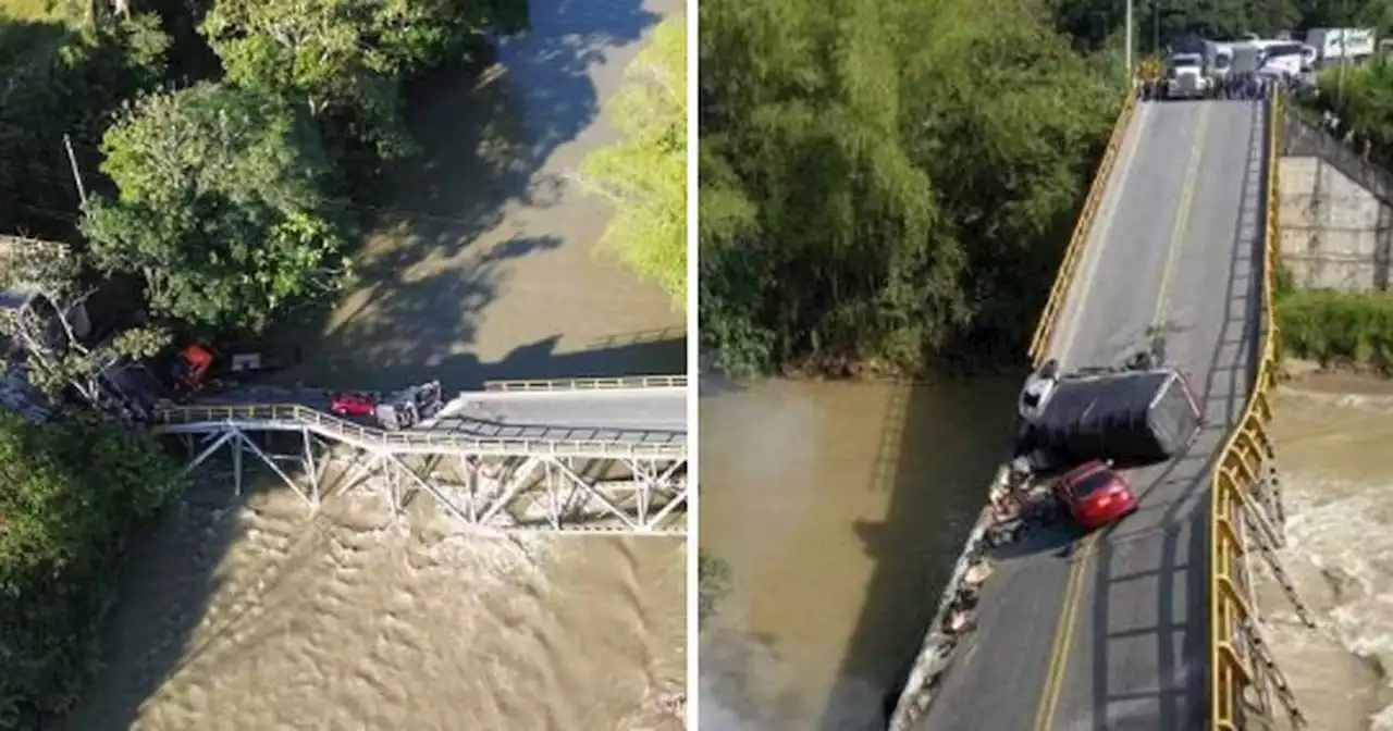 Estas son las vías alternas por caída del puente que conecta al Quindío con el Valle del Cauca