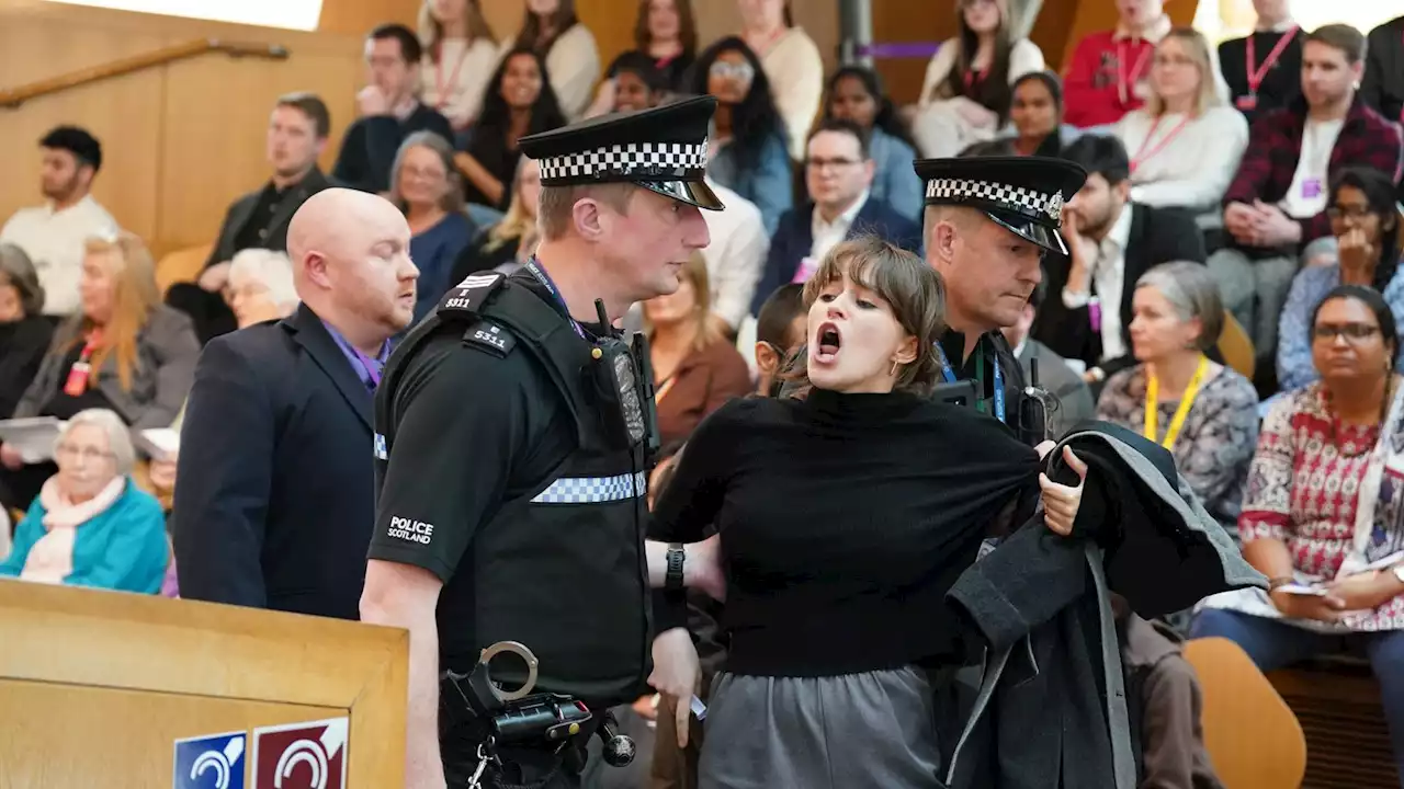 New restrictions brought in at Holyrood in bid to stop protests during FMQs