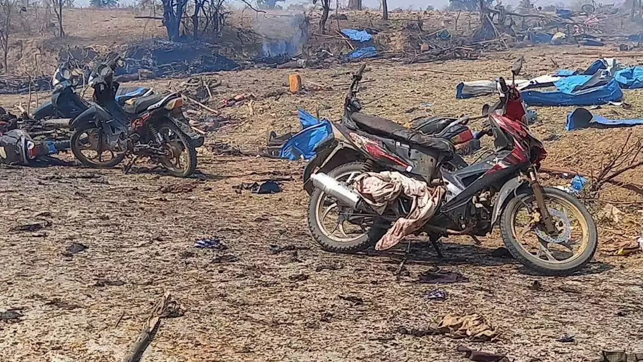 'Senseless, barbaric, brutal': Children 'among 100 dead' as Myanmar military targets village event