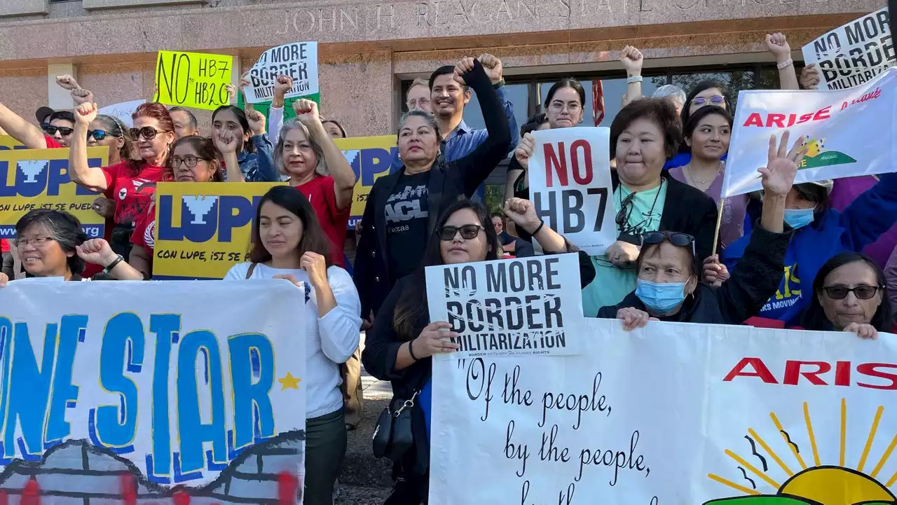 Immigration advocates rally against controversial border bills