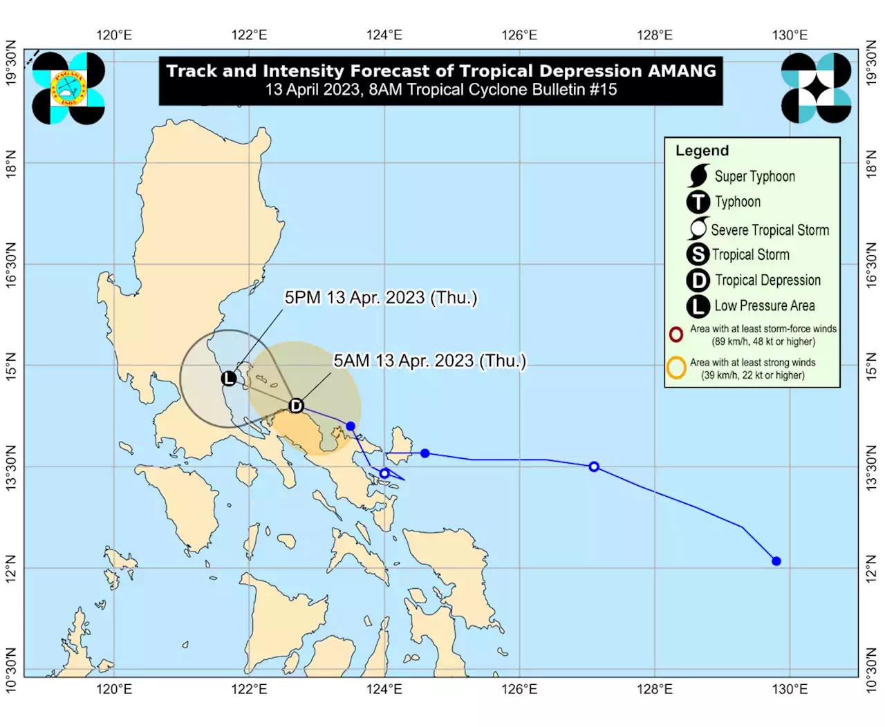 3 provinces remain under Signal No. 1 as 'Amang' may weaken into LPA