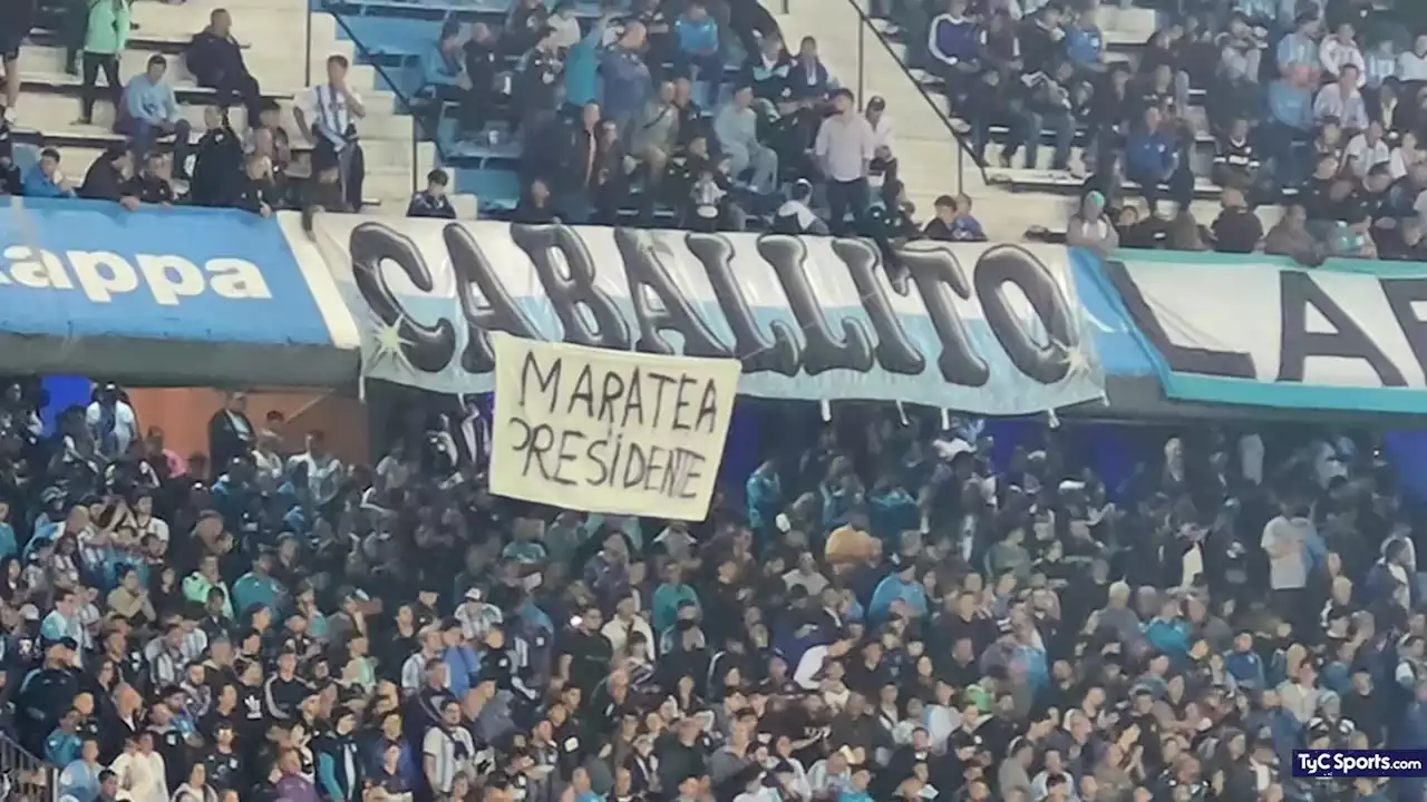 La burla de los hinchas de Racing a Independiente: 'Maratea presidente' - TyC Sports