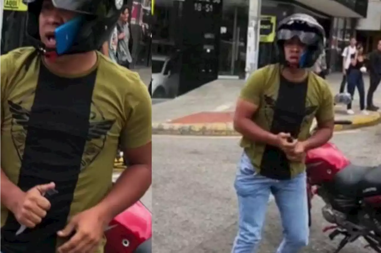 Video: Con arma blanca, un hombre amenazó a dos concejales de Bucaramanga