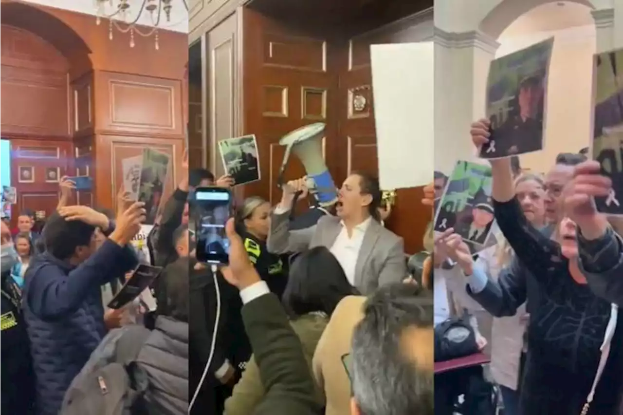 Video: Decenas de personas intentaron ingresar a la fuerza a plenaria de la Cámara de Representantes